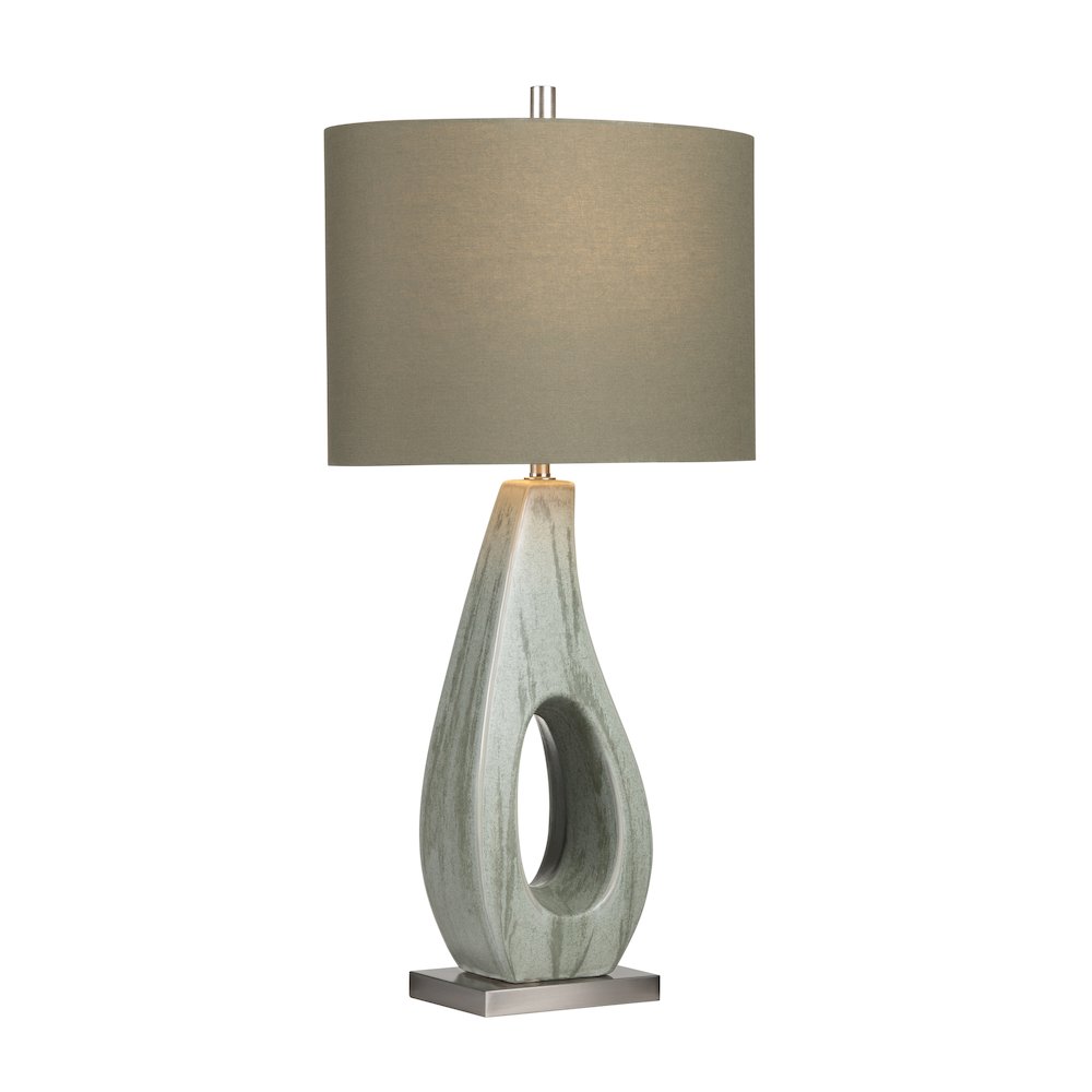 Set Of 2 Ceramic Table Lamp  With Linen Shade. Picture 2