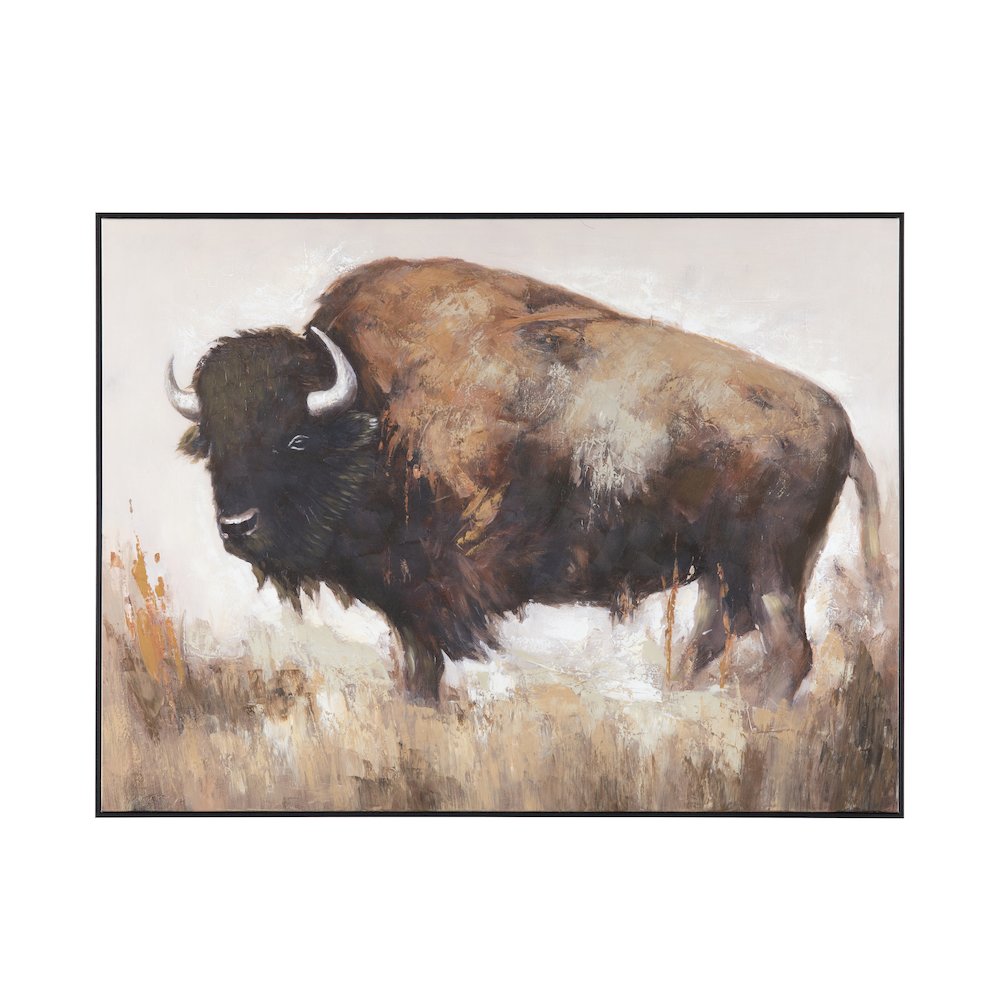 Bolting Bison Wall Decor. Picture 1