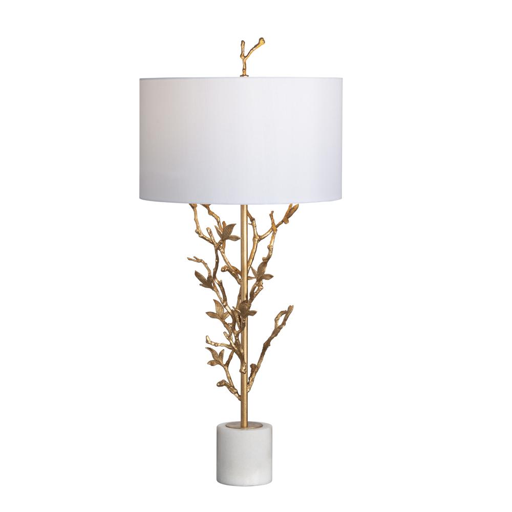 Crestview Collection Chianti Table Lamp Gold Metal Iron 38" Ht. Modern Style. Picture 2