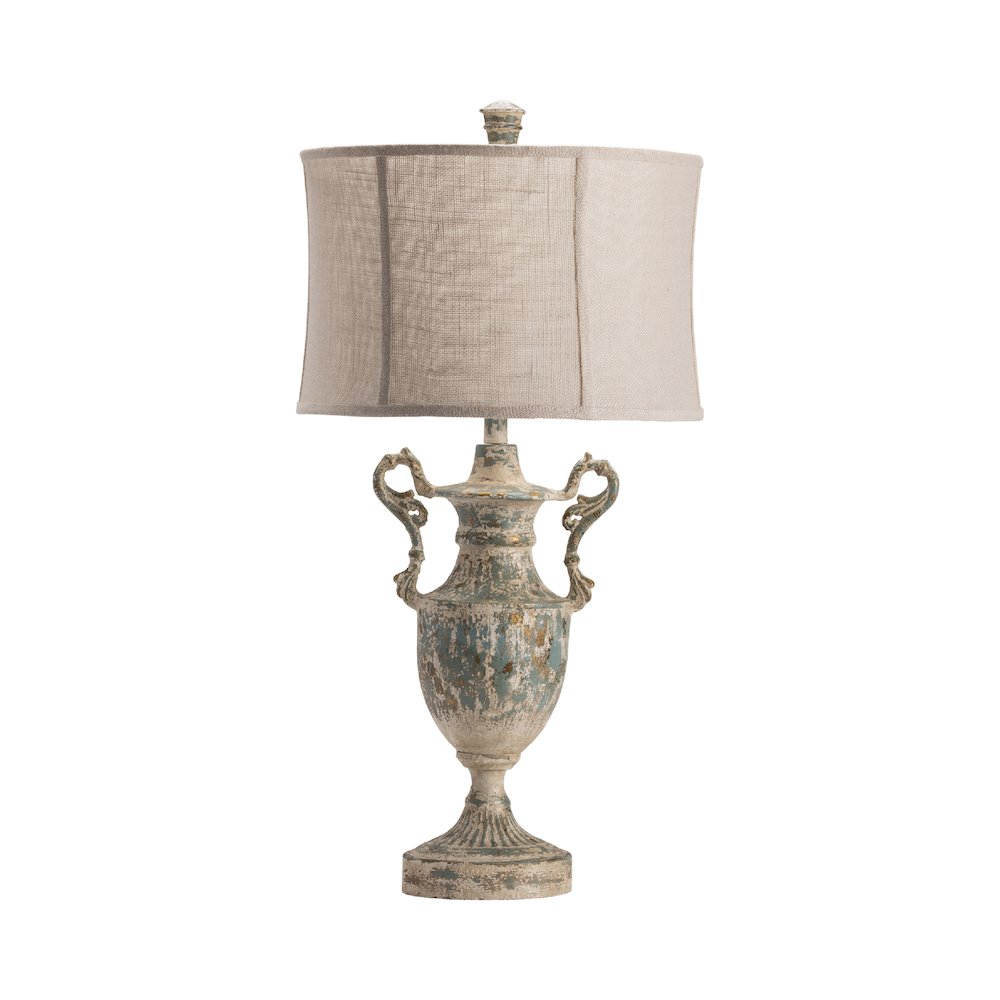 33.25H Resin Table Lamp  2Pcs Ups Pack, 5'. Picture 1
