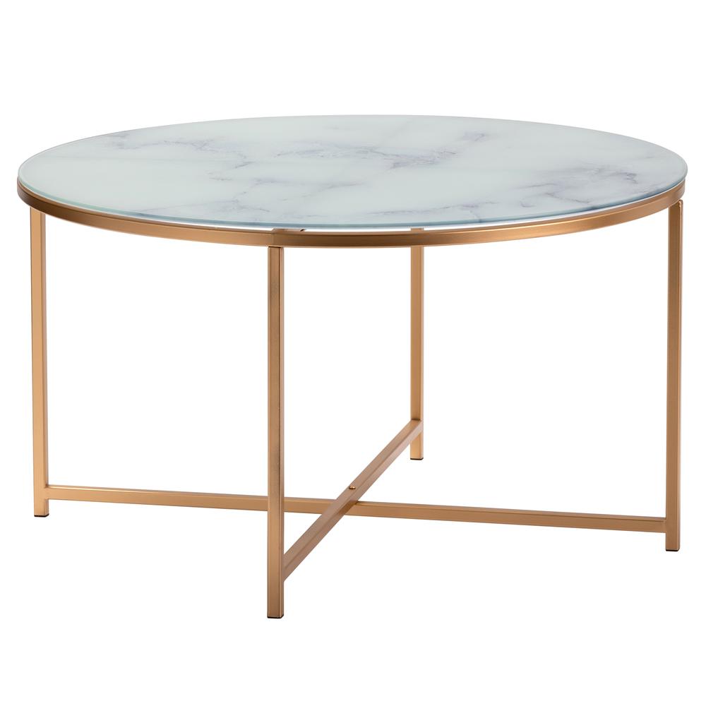 Aria Glass and Metal Coffee Table. Picture 5