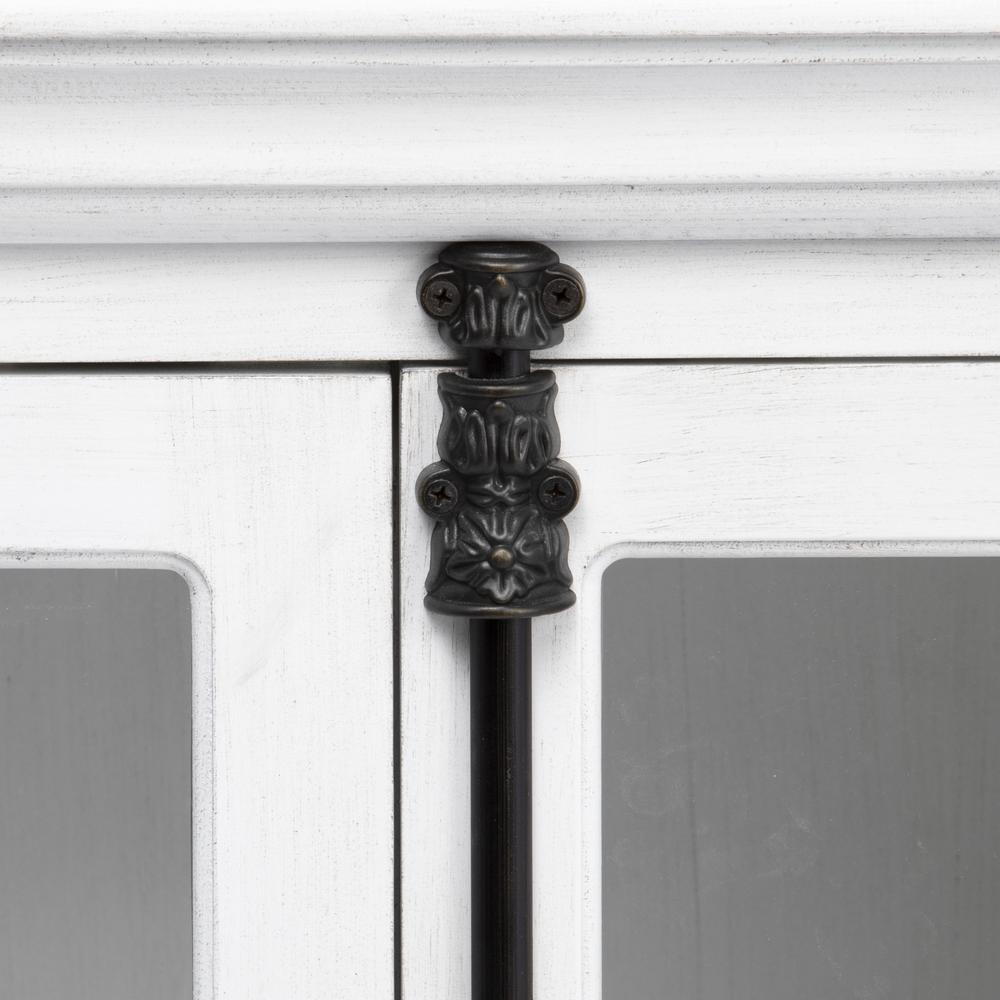 Crestview Collection Coventry White Oak Finish 4 Door Media Console Furniture. Picture 2