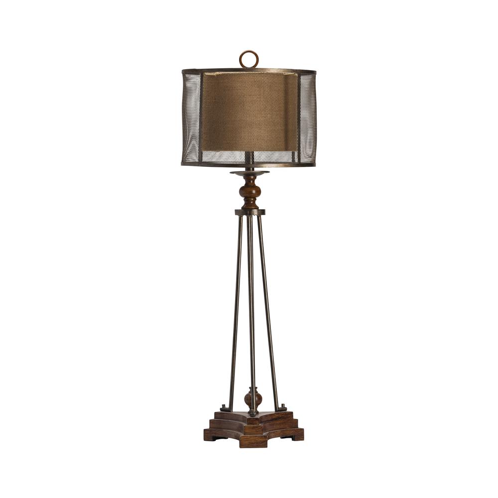 Crestview Collection CVAVP421 Kenwood Table Lamp Lighting, Brown. Picture 3