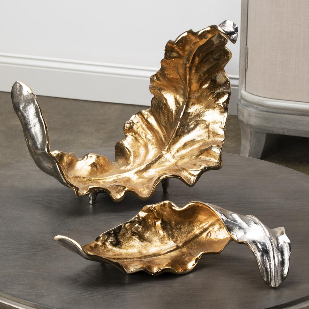 Willow Med. Two Toned Sculptural Leaf. Picture 2