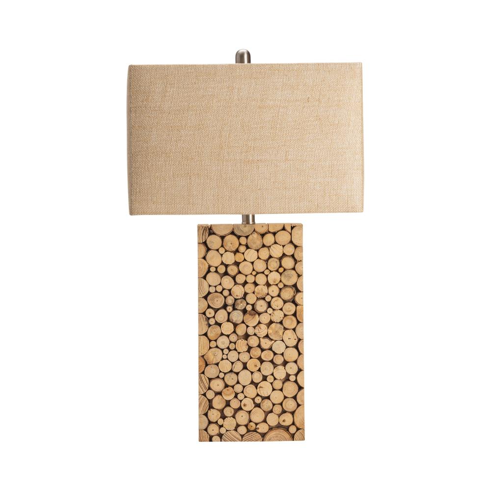 Stacked Wood Table Lamp. Picture 3