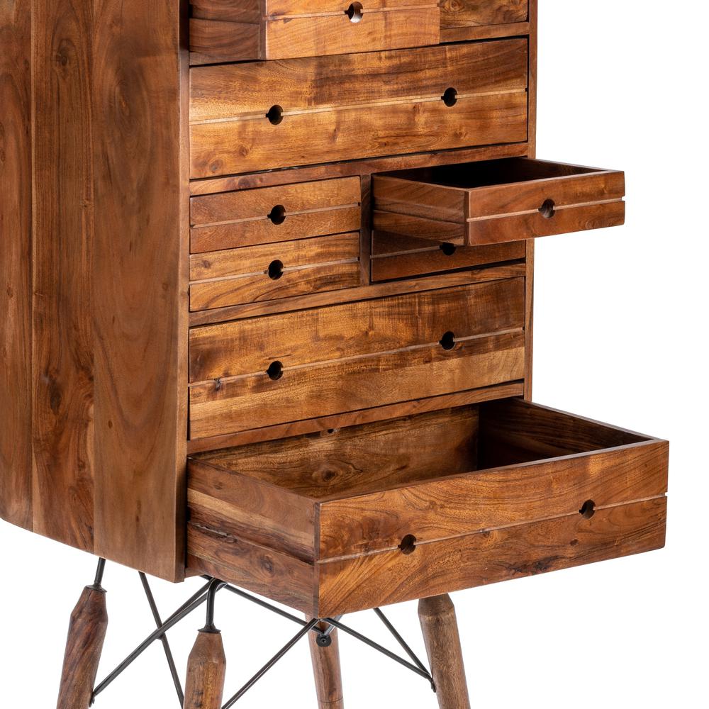 Crestview Collection CVFNR874 49" 9 Drawer Cabinet Accessories. Picture 3