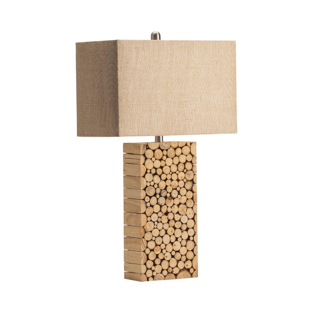 Stacked Wood Table Lamp. Picture 4