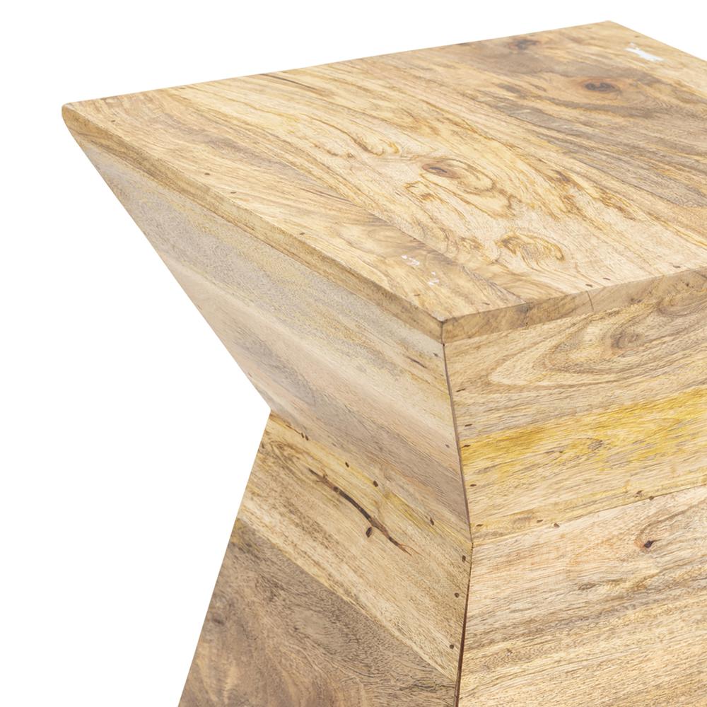 Crestview Collection Bengal Manor Light Mango Wood Shaped Accent Table Furniture. Picture 2