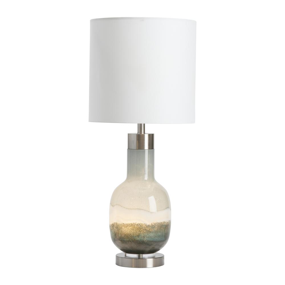 Crestview Collection Saluti Table Lamp Blue Glass 31" Ht. Transitional Style. Picture 4
