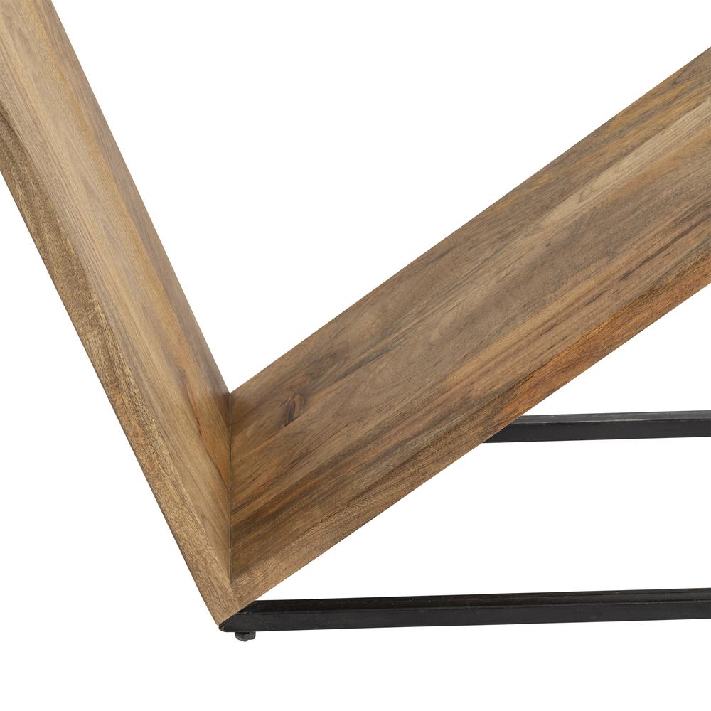 Crestview Collection Trinidad Angled Console Table Wood Brown. Picture 2