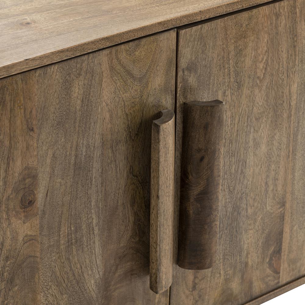 Crestview Collection 32",4 Door Sideboard with Wood Handles' Accessories. Picture 3