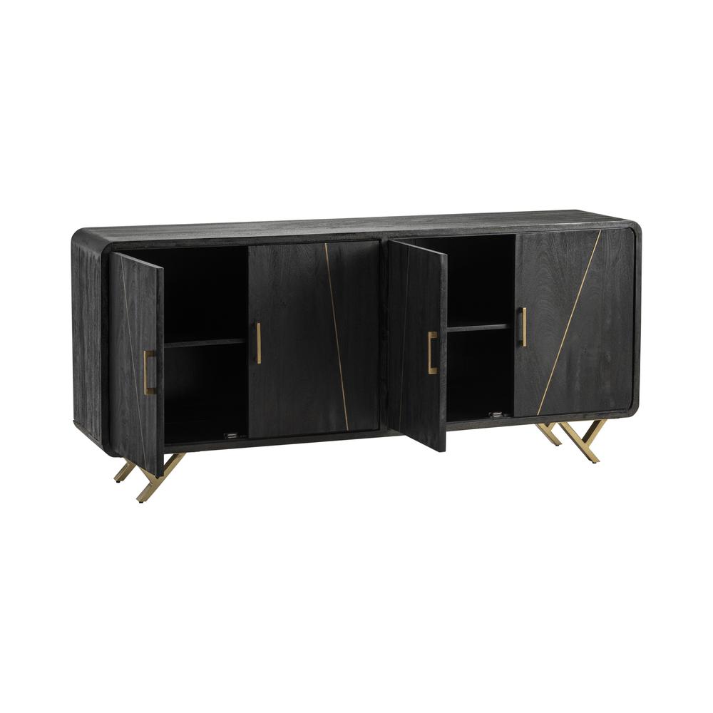 Crestview Collection CVFNR755 32" 4 Door Sideboard Accessories. Picture 3
