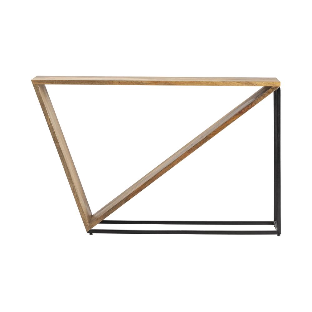 Crestview Collection Trinidad Angled Console Table Wood Brown. Picture 1