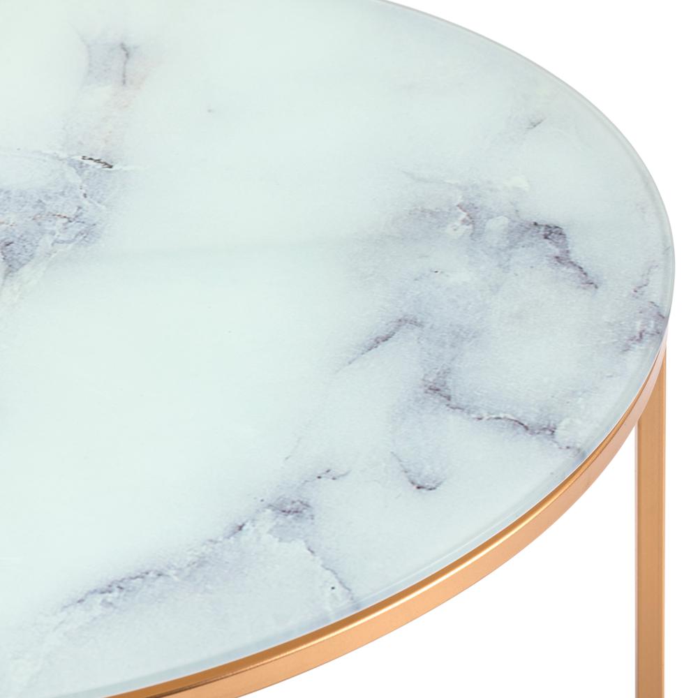 Aria Glass and Metal Coffee Table. Picture 2