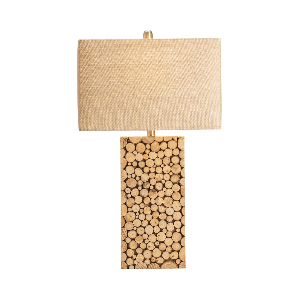Stacked Wood Table Lamp. Picture 2