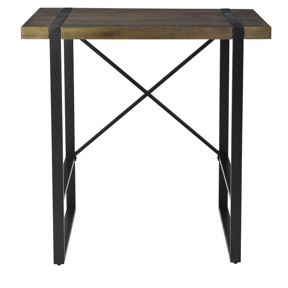 Crestview Collection Josie Standing Brown Wood and Metal Desk. Picture 2