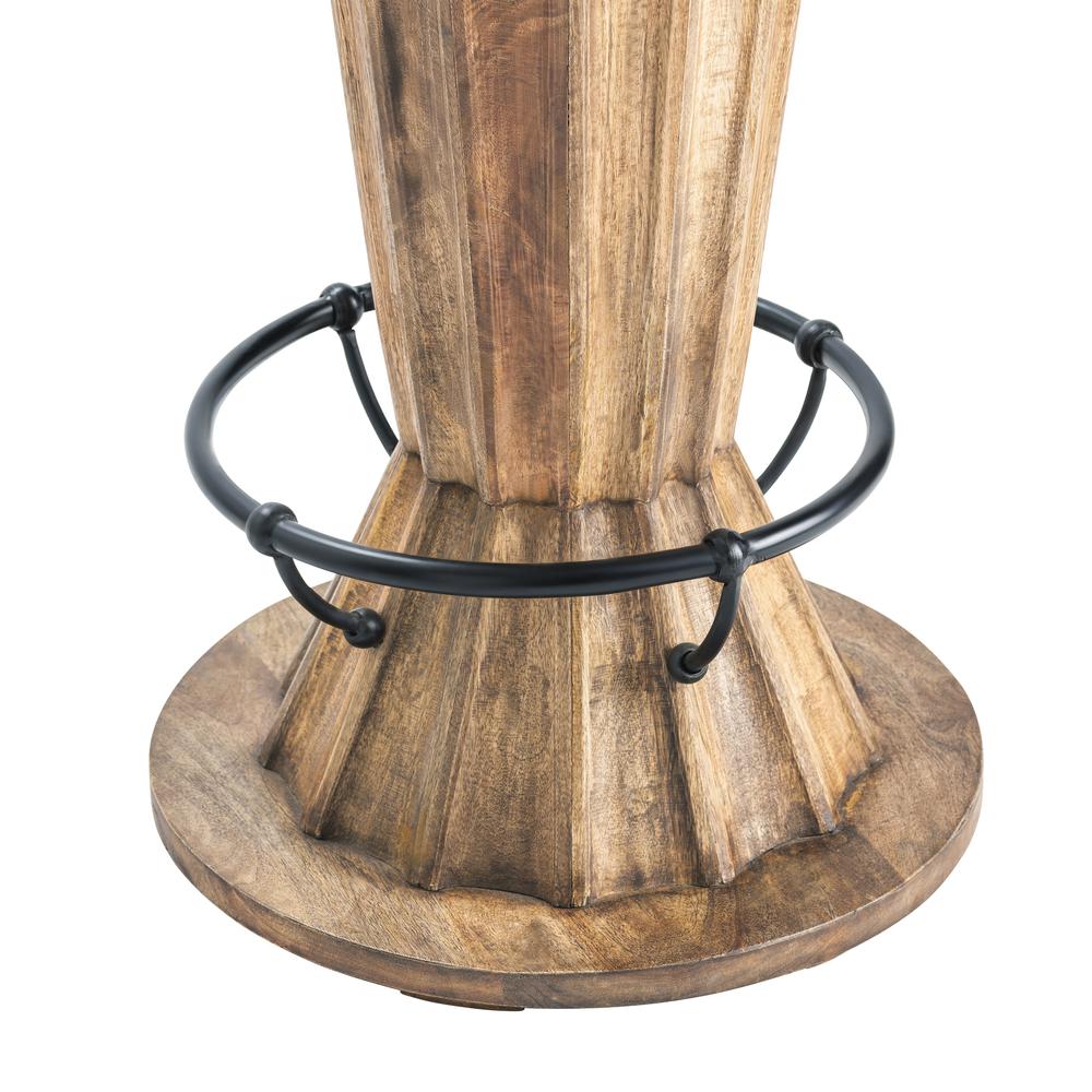 Crestview Collection CVFNR858 42" Wood/Iron Round Pub Table Accessories. Picture 2