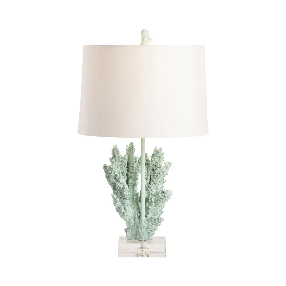 Crestview Collection 24.5"H Resin + CRYSTEL Base Table LAMP 1PK/2.5' Lighting. Picture 1