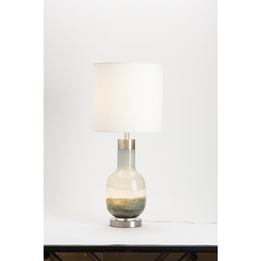 Crestview Collection Saluti Table Lamp Blue Glass 31" Ht. Transitional Style. Picture 3