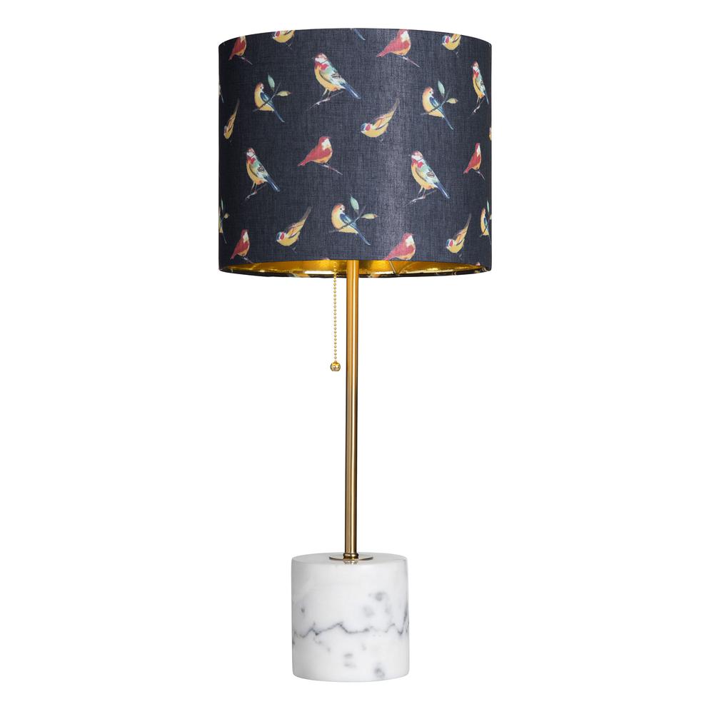 Crestview Collection Evolution Isla Marble Base Table Lamp in Gold. Picture 2