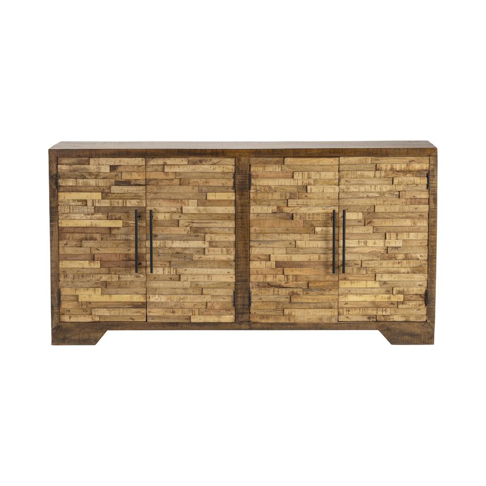 Crestview Collection Bengal Manor Mango Wood Random Strips Sideboard, Brown. Picture 2