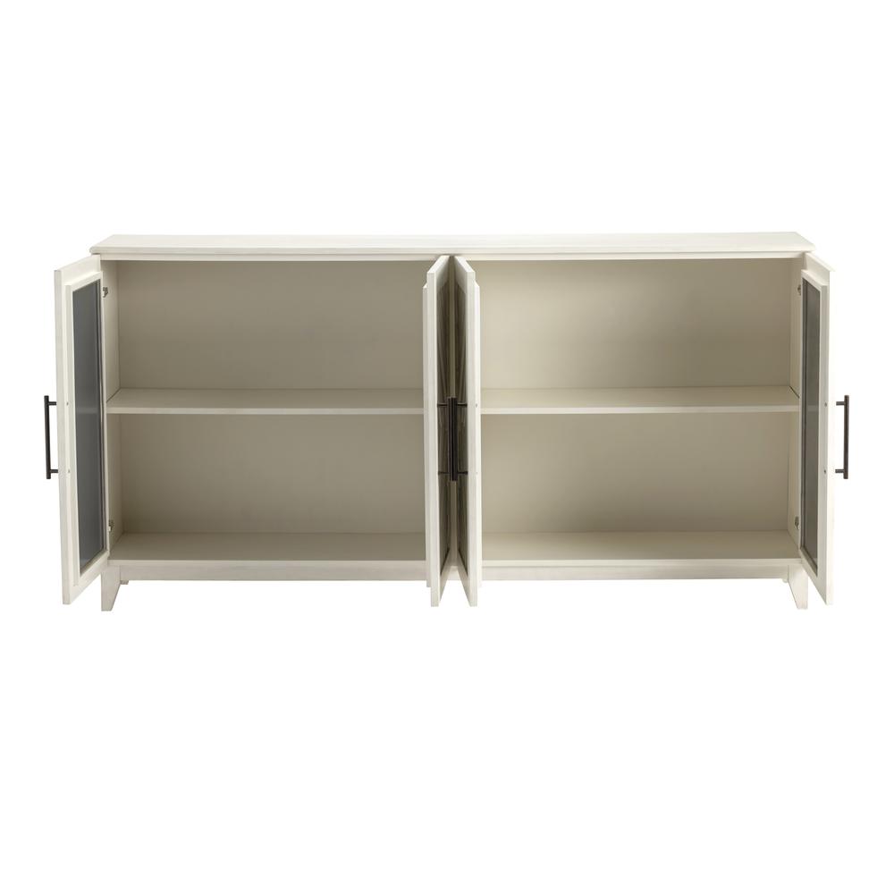 Crestview Collection CVFVR8229 37" 4 Door Mirror Sideboard Accessories. Picture 2