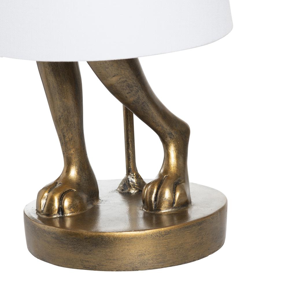 Chester Gold Rabbit Lamp. Picture 4