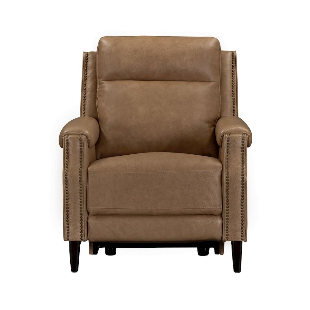 Rawling Triple Power Recliner Chair for Living Room Study - York Sand Leather. Picture 3