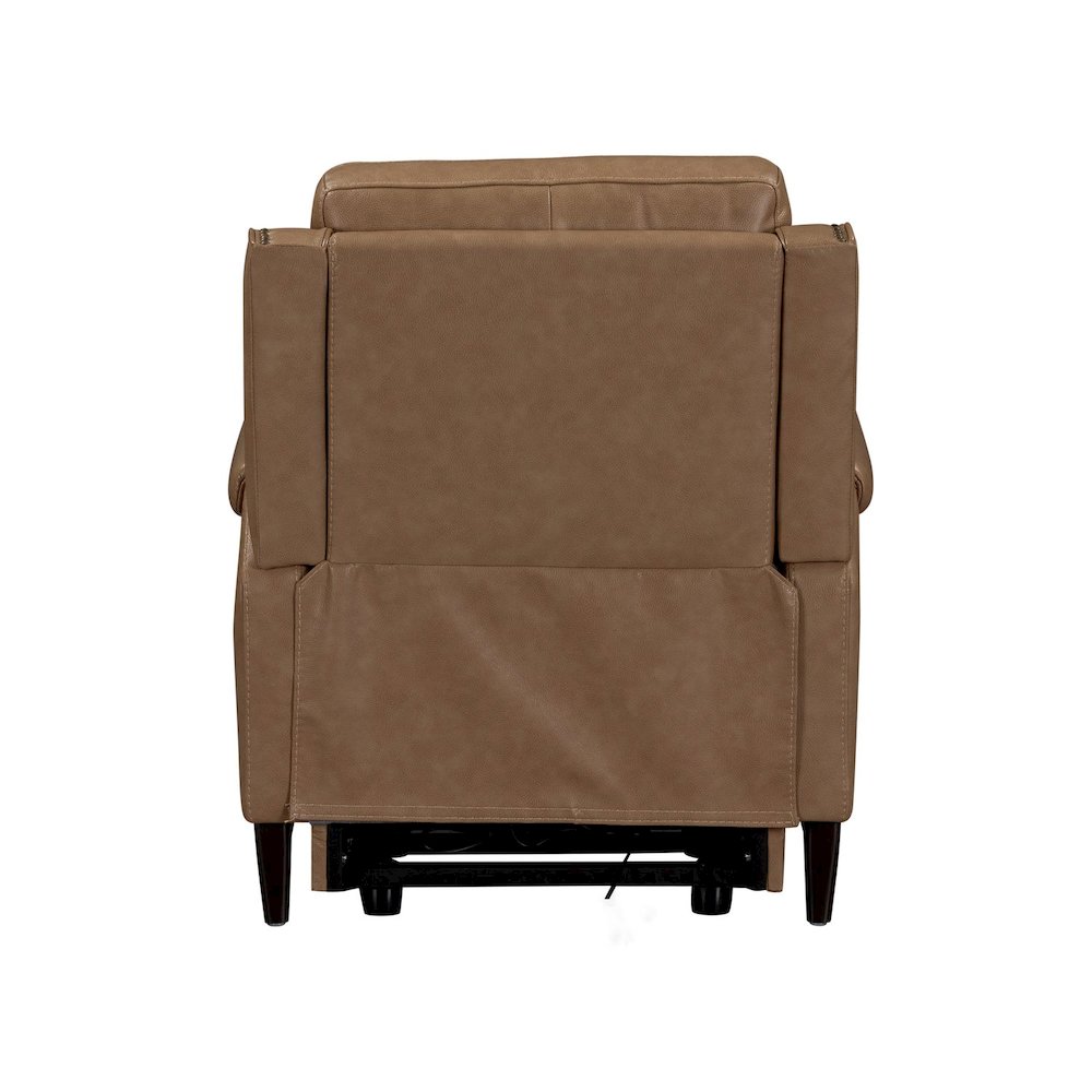 Rawling Triple Power Recliner Chair for Living Room Study - York Sand Leather. Picture 4