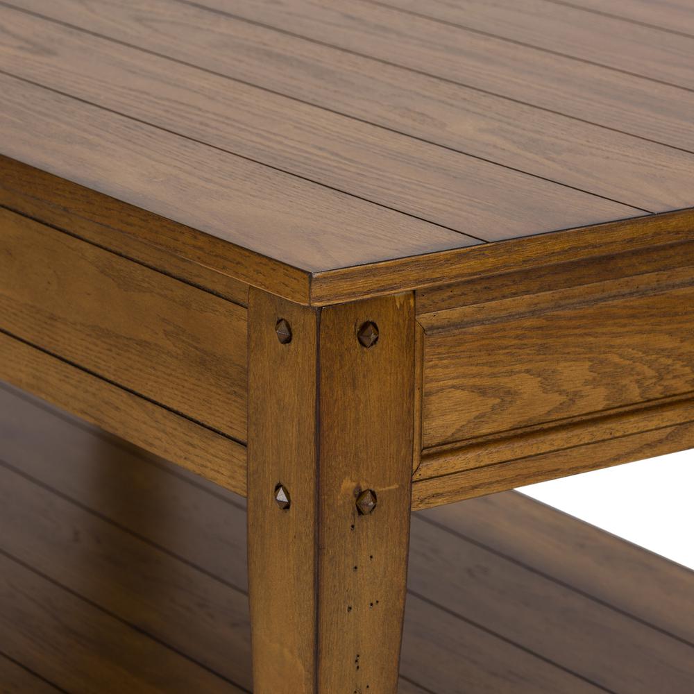 Lake House Lift Top Cocktail Table in Oak. Picture 7