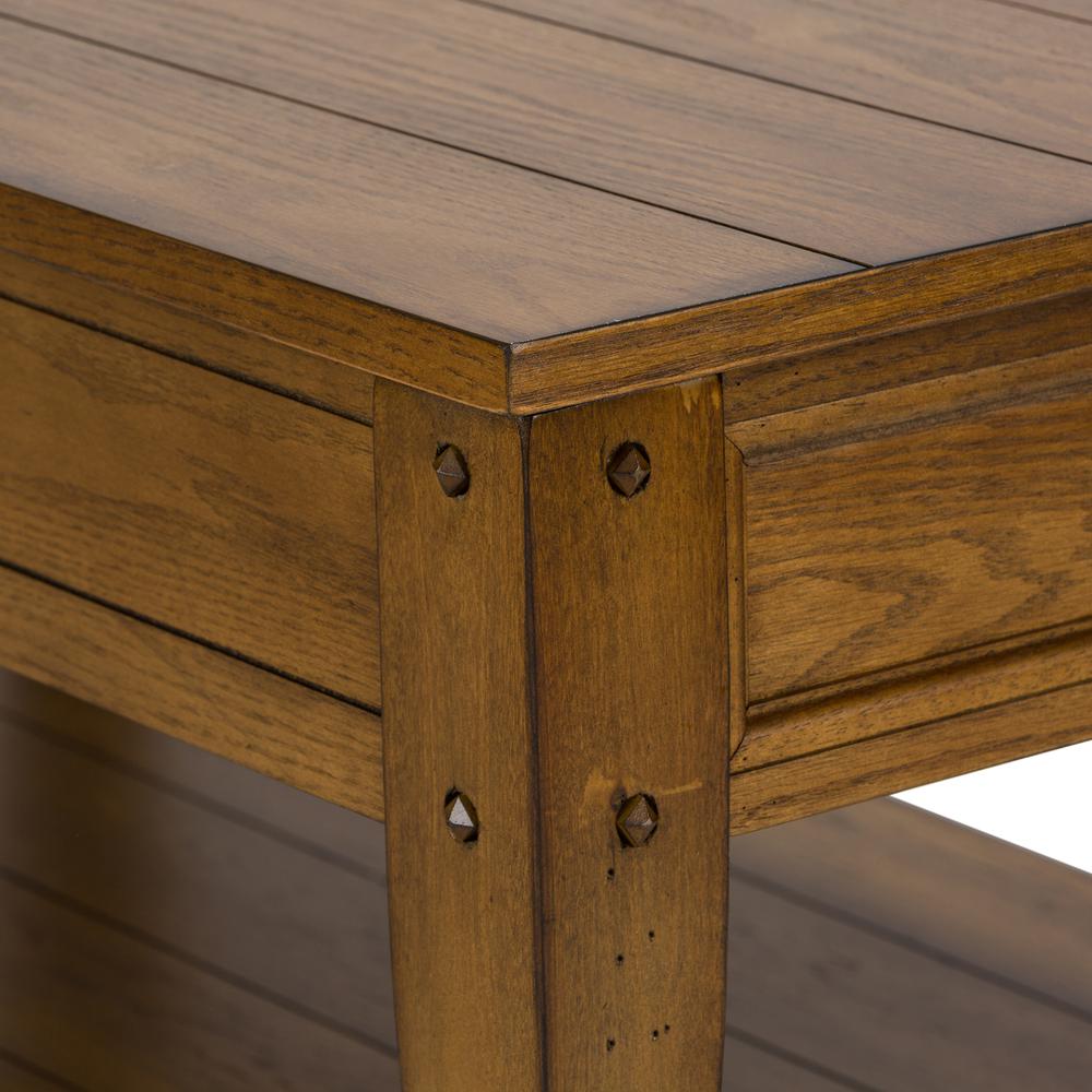 Lake House Lift Top Cocktail Table in Oak. Picture 9