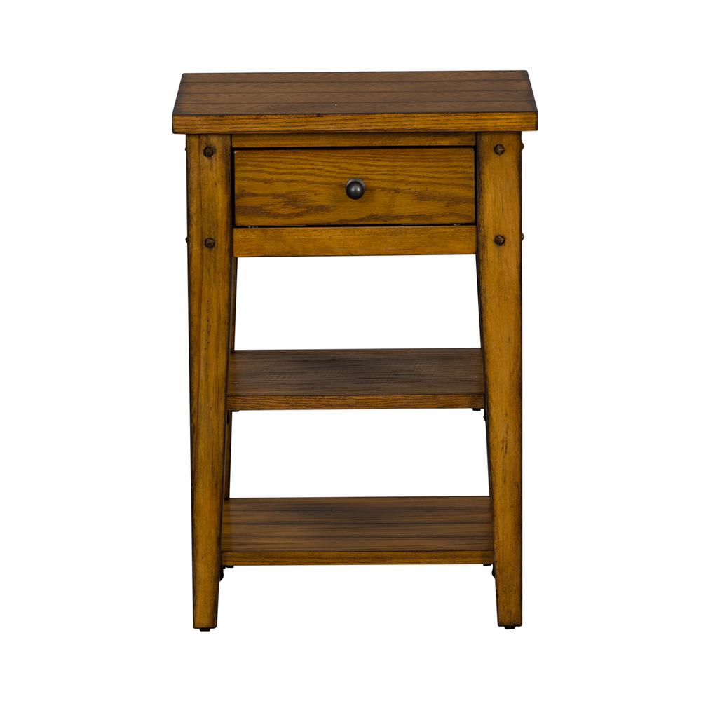 Lake House Chair Side Table in Oak. Picture 6