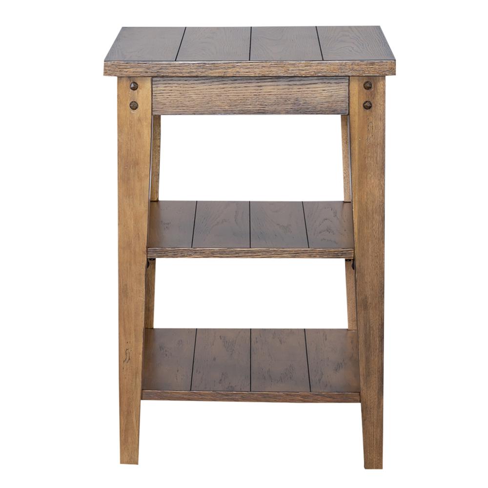 Lake House Tiered Table in Oak. Picture 3
