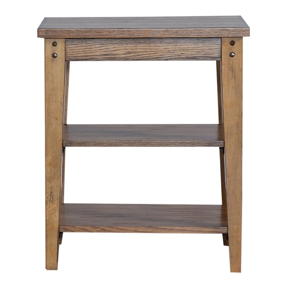 Lake House Tiered Table in Oak. Picture 4