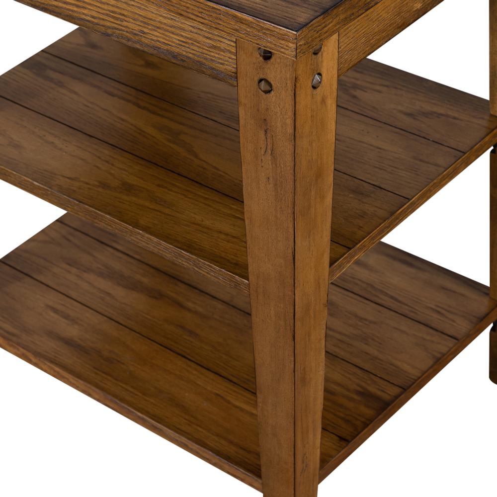 Lake House Tiered Table in Oak. Picture 7