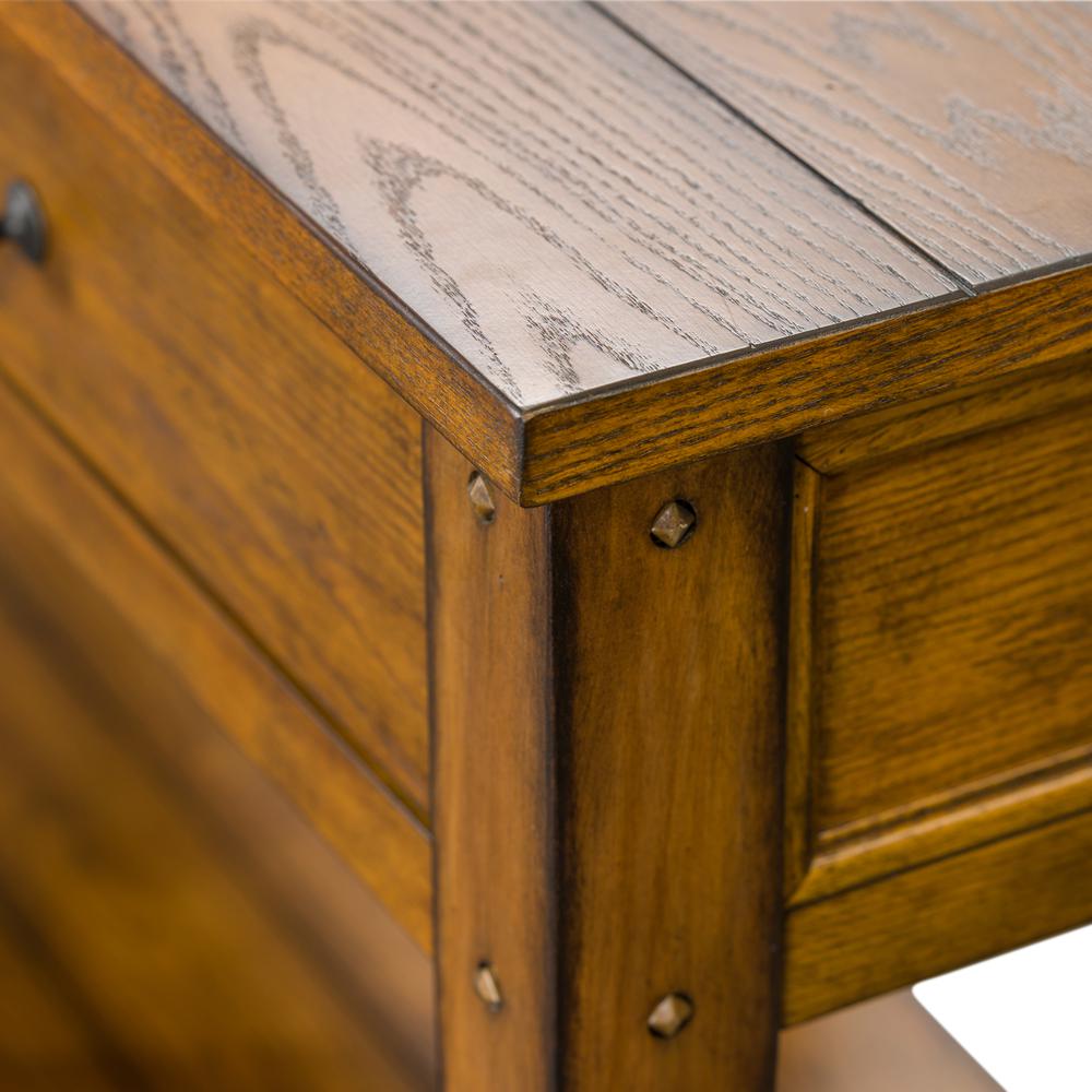 Lake House Sofa Table in Oak. Picture 4