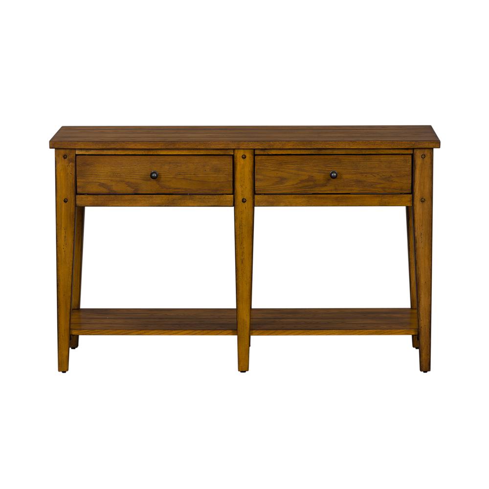 Lake House Sofa Table in Oak. Picture 8