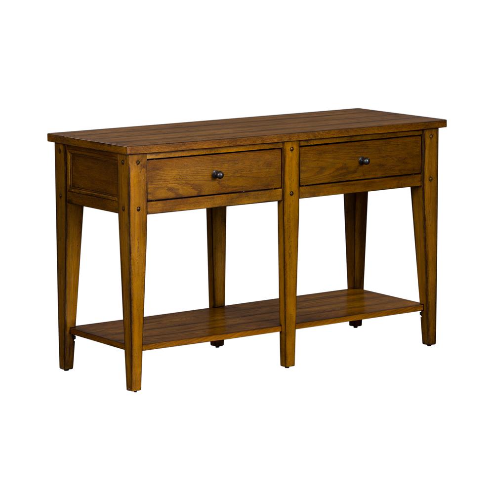 Lake House Sofa Table in Oak. Picture 9