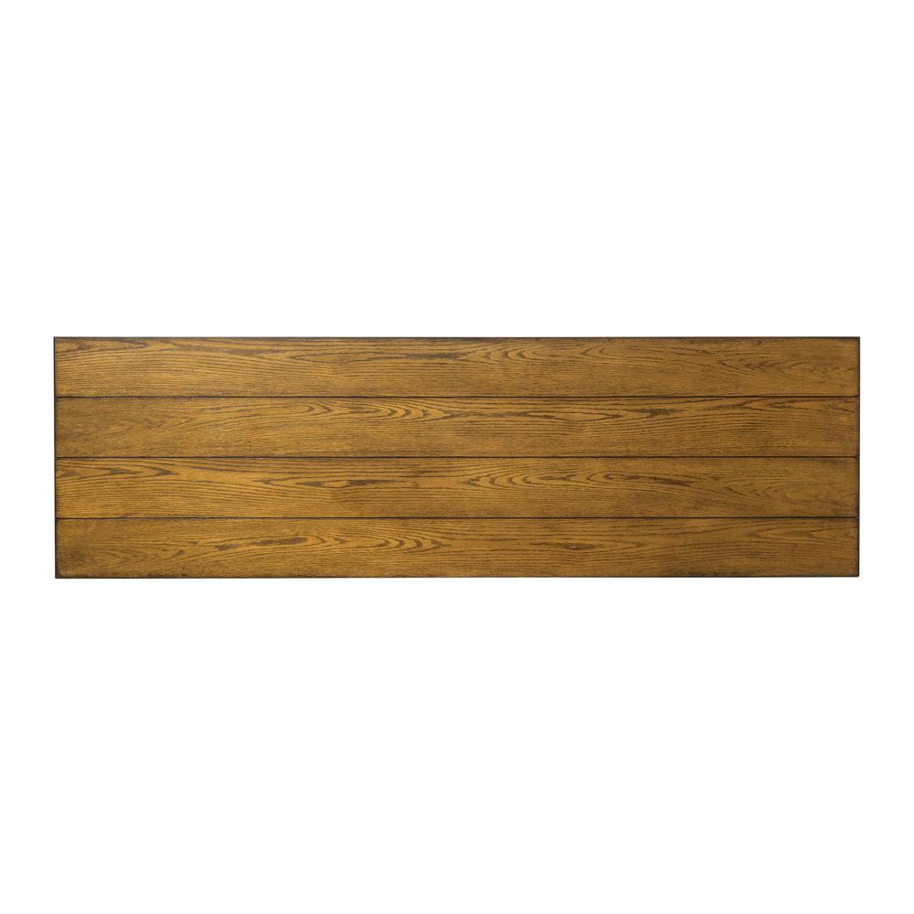 Lake House TV Console in Oak. Picture 5