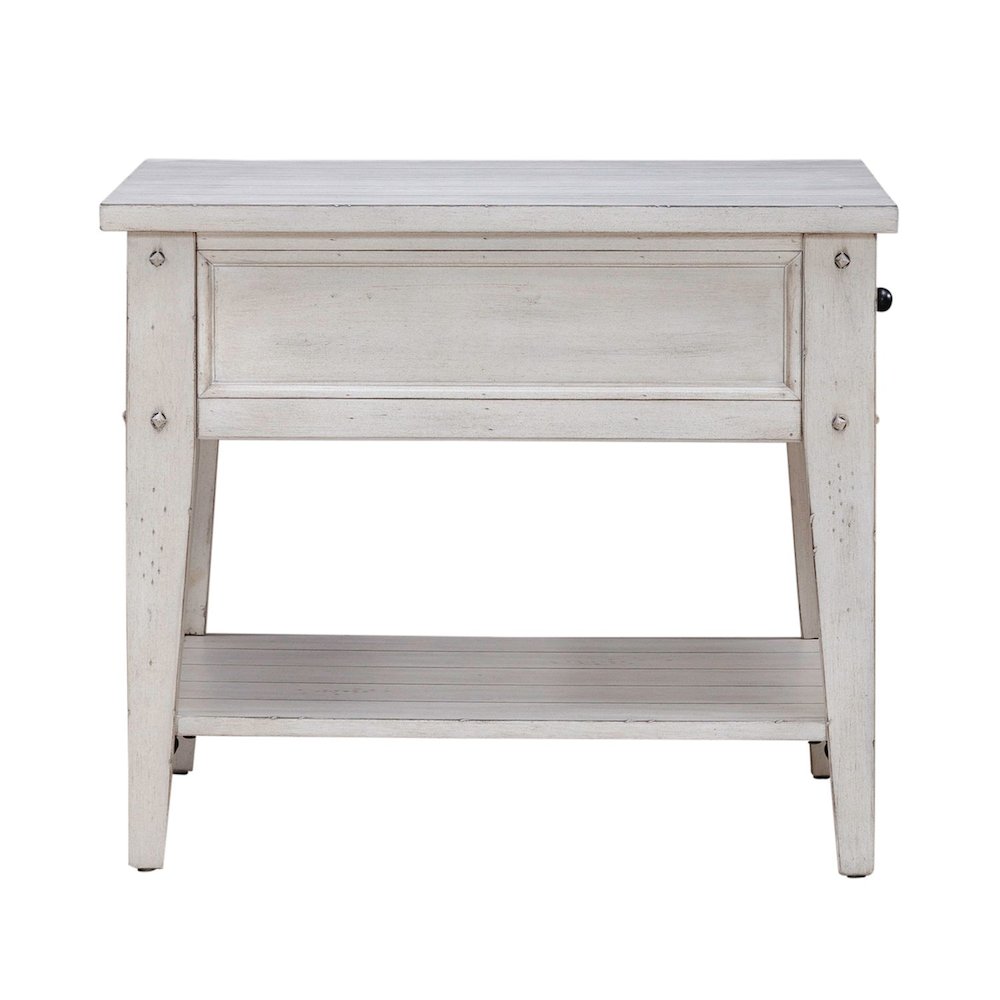 Lake House Opt 3 Piece Table Set - Lift Top Cocktail, 2 End Tables, White Oak. Picture 8