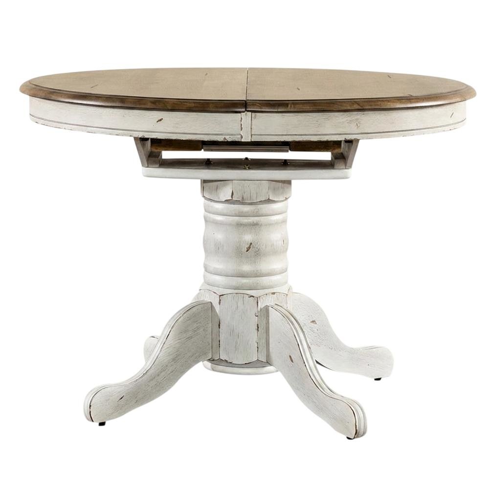 White, Pedestal Table, Pedestal Base, Quality Build. Picture 4