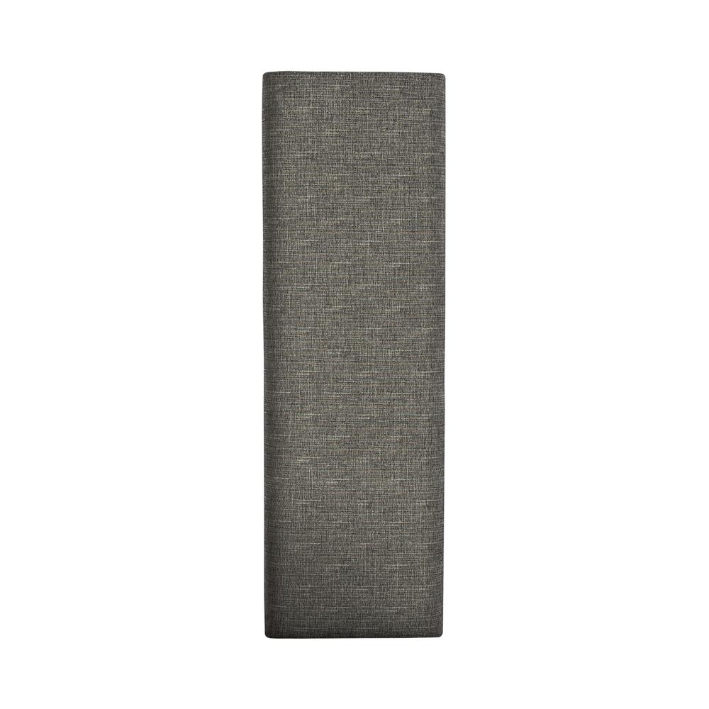 Dining Bench Transitional Grey in Smokey Grey Finish w/ Carbon Grey Tops. Picture 3