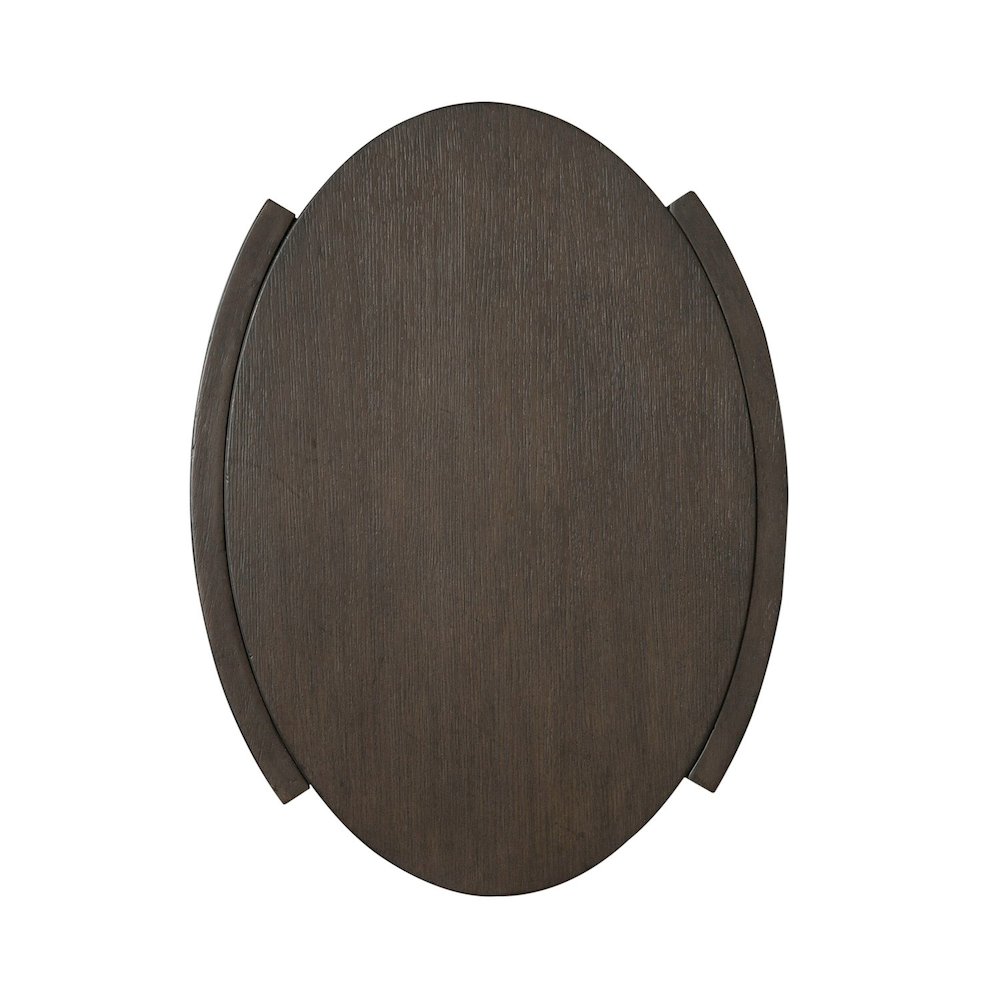 City View Chairside Table for Living Room- Coffee Bean Oak Wood. Picture 5