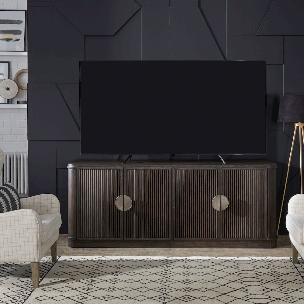 City View 82 Inch TV Console for Living Room  - Coffee Bean. Picture 9