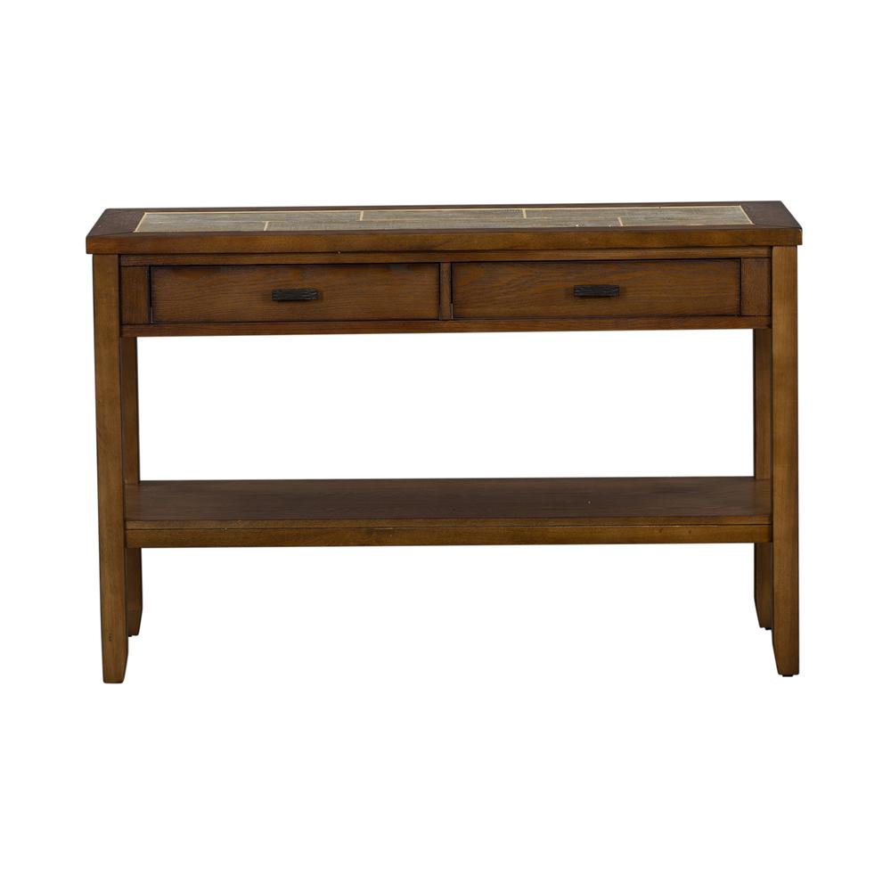 Mesa Valley Sofa Table in Tobacco. Picture 5