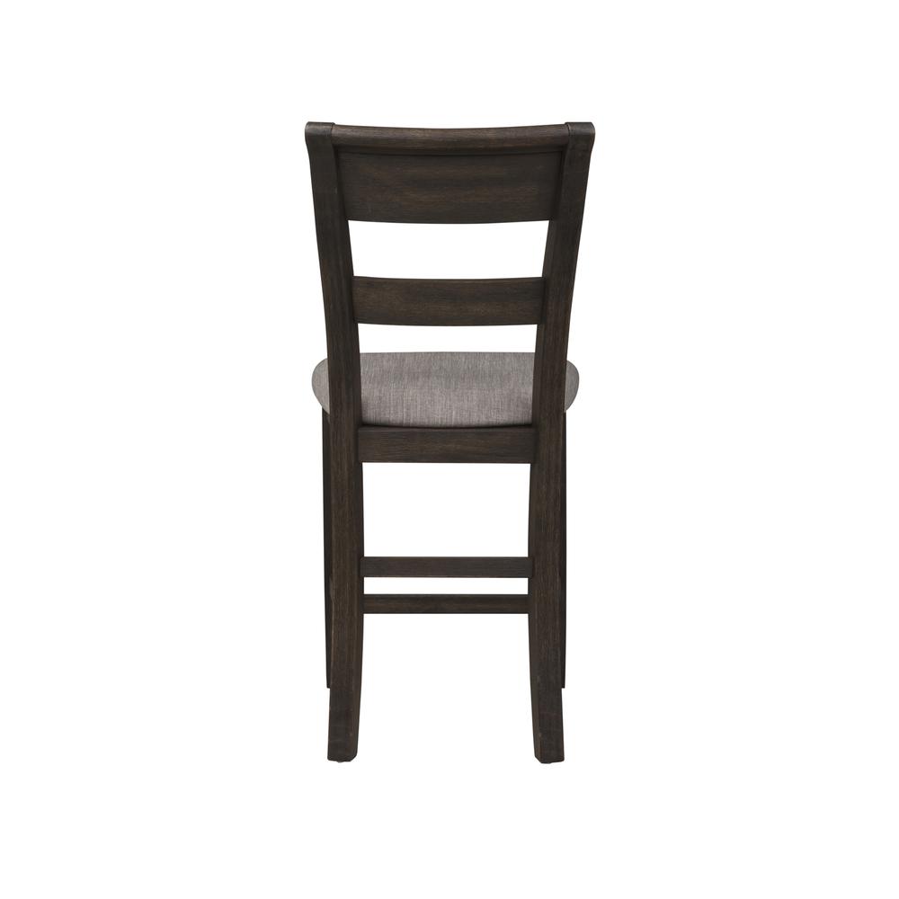 Double Bridge Splat Back Counter Chair (RTA) in Dark Chestnut. Picture 4