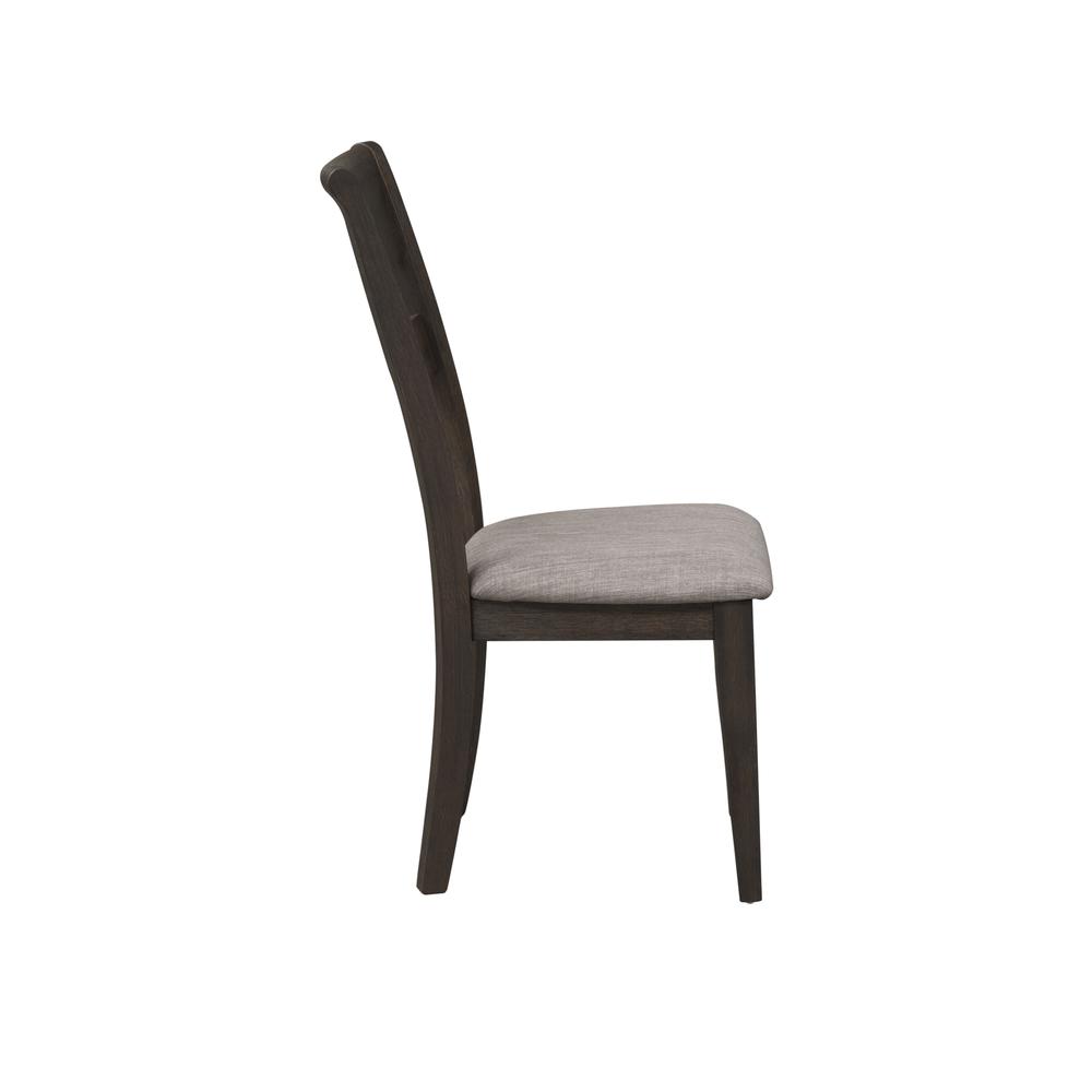 Double Bridge Splat Back Side Chair (RTA)-Set of 2 in Dark Chestnut. Picture 9