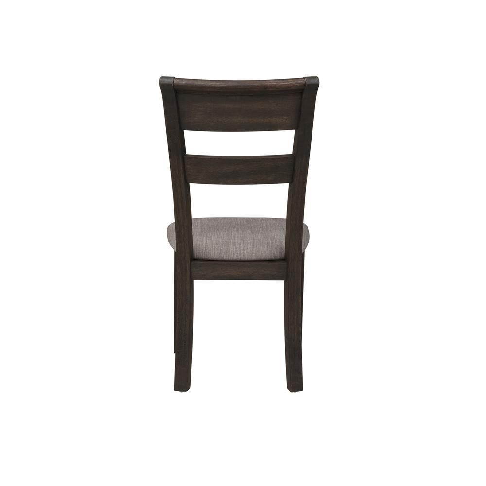 Double Bridge Splat Back Side Chair (RTA)-Set of 2 in Dark Chestnut. Picture 5