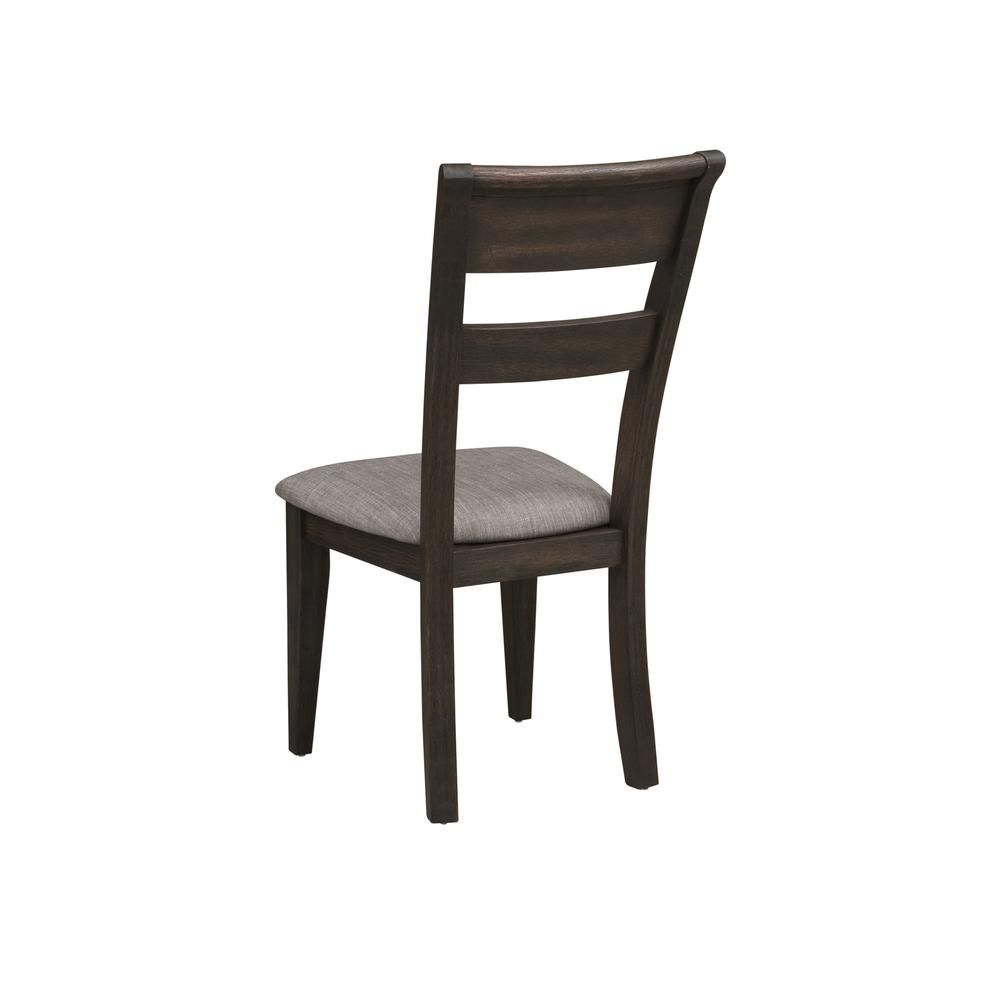 Double Bridge Splat Back Side Chair (RTA)-Set of 2 in Dark Chestnut. Picture 4