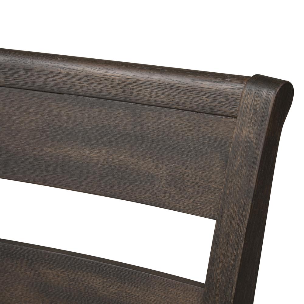 Double Bridge Splat Back Side Chair (RTA)-Set of 2 in Dark Chestnut. Picture 6